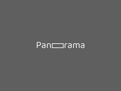 Panorama logotype branding graphic design illustration logo minimal minimalism vector