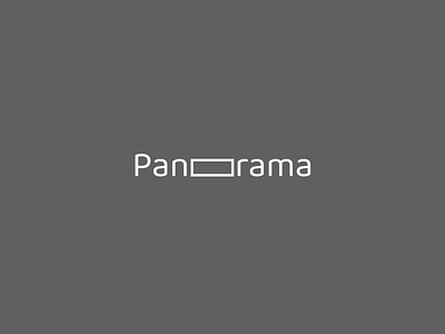 Panorama logotype branding graphic design illustration logo minimal minimalism vector