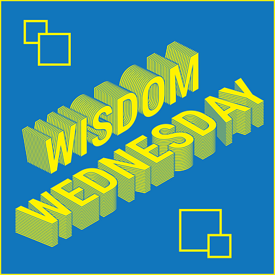 Wisdom Wednesdays design graphic design vector