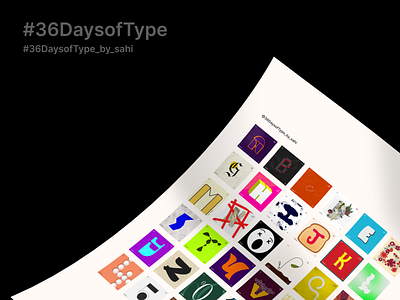 36 Days of Type by Saista dailyui graphic design typography