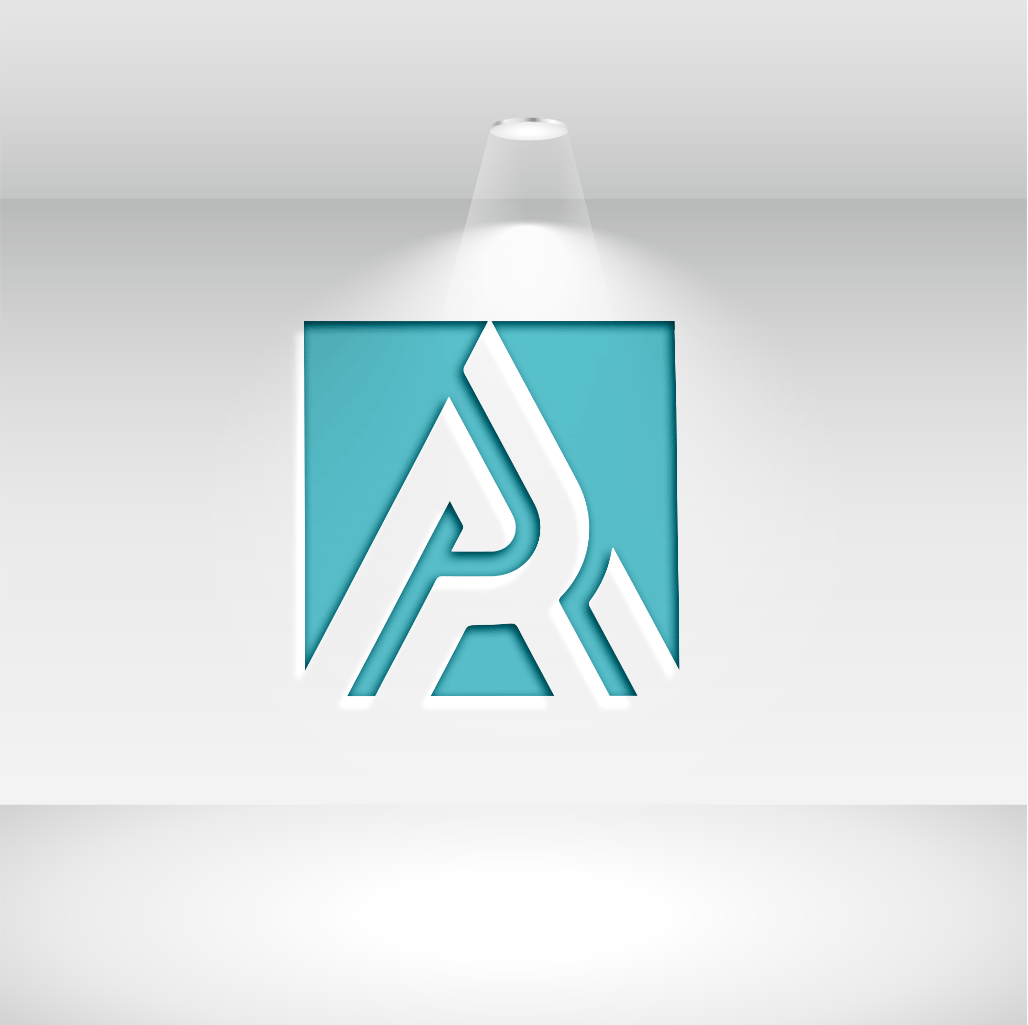 AR logo design ar logo business