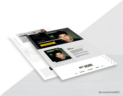 Personal Portfolio Website Design branding figma graphic design ui uidesign uiux ux web design website design website ui