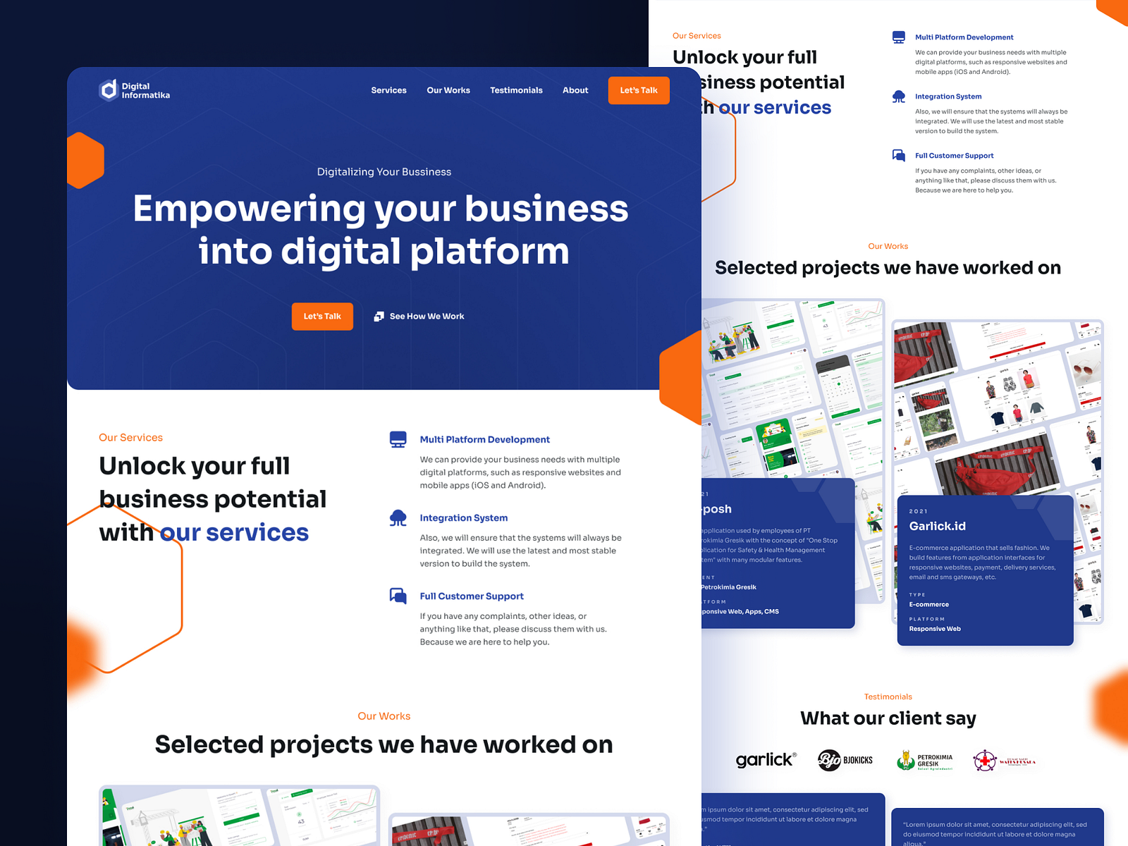 Digital Informatika Landing Page Alt Design by Afdolash on Dribbble