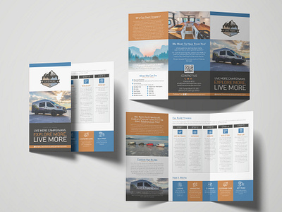 Trifold Brochure Design branding brochure business business brochure company profile design graphic design trifold