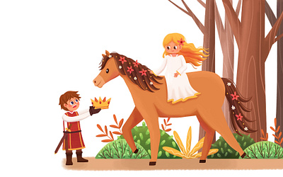 A Prince's Adventure book illustration children children art children book fairytale graphic design illustration prince story book