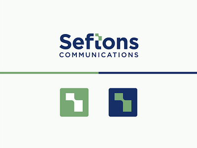 Seftons Communications Logo Design. brand branding design flat graphic design icon logo logodesign logodesigner logoinspiration logomaker logos logotype software tech techno technology text vector visualidentity