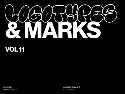 Logofolio – Volume 11 aperiosdesign behance branding clean film graffiti lettering logo designer logofolio logomark minimal monogram negative space typography
