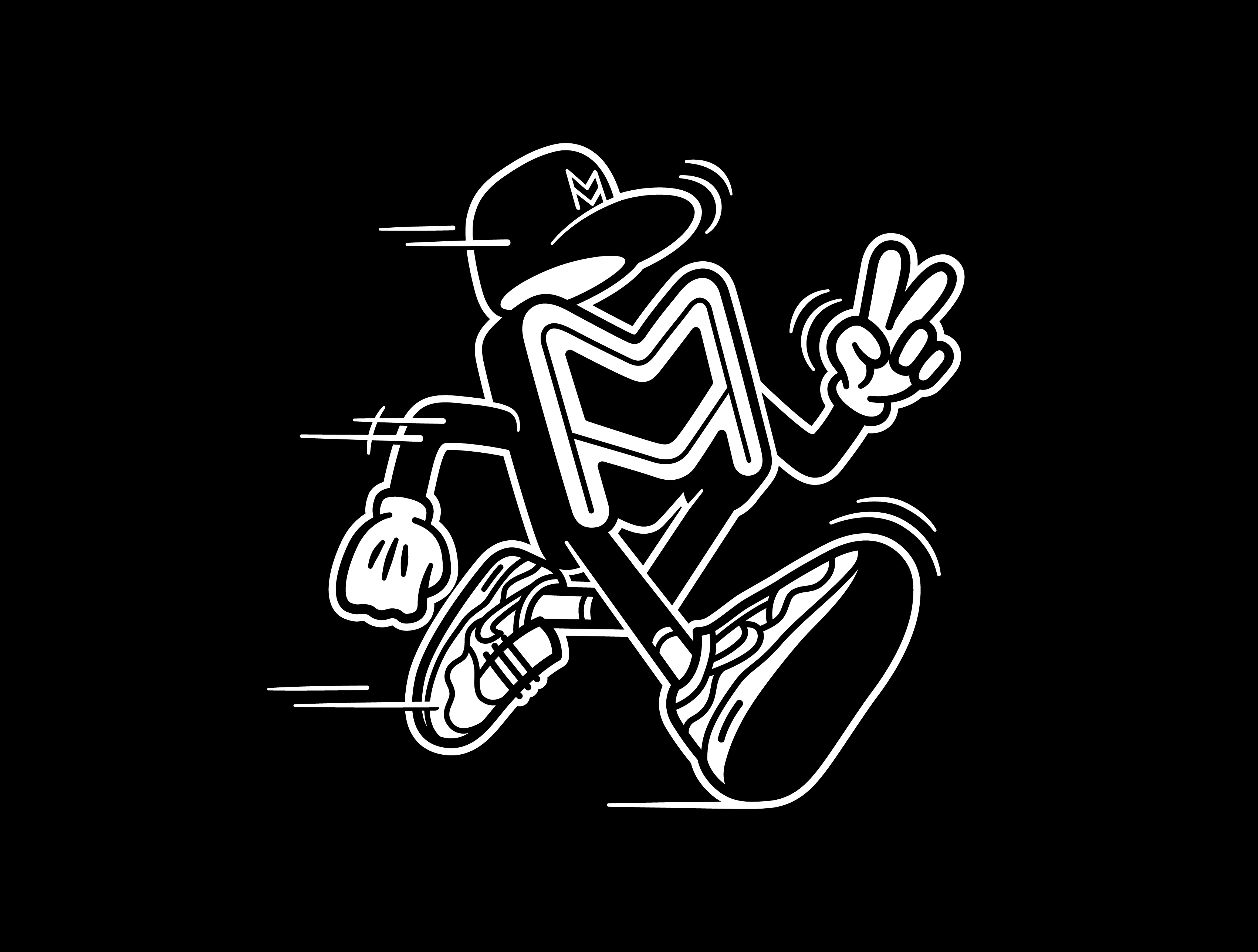 Mistermonki - T-shirt Artwork artwork badge banana branding cartoon characterdesign design digitalart graphicdesign illustration lettering logo mascotte monkey nike running sketches t shirt type typography