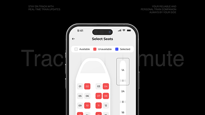 🚆 TrackNCommute: Your Journey's Sweet Suite app concept design mobile navigation train travel ui ux