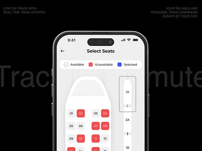 🚆 TrackNCommute: Your Journey's Sweet Suite app concept design mobile navigation train travel ui ux