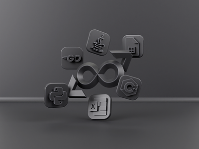 Tools for every stack - Clay 3d 3d icon blender brand clay design icon icons illustration infinite logo render stack tool tools ui ux vector web web design