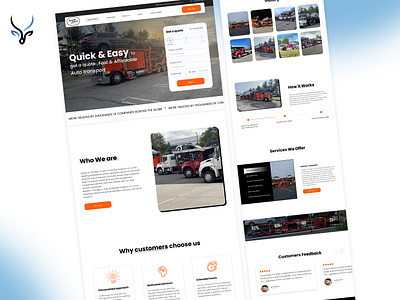 Country service landing page for the transformation business animation app branding design graphic design ui