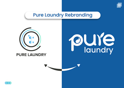Logo Redesign & Branding - Pure Laundry branding brandinglaundry graphicdesign illustration laundrybranding laundrycompany laundrylogo logodesign productmockup rebranding typography