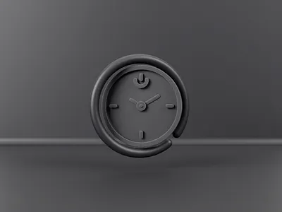 Ultimate uptime - Clay 3d 3d icon 3d illustration blender branding clay clock cycles graphic design gray icon icons illustration logo render time ui ux web web design