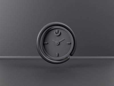 Ultimate uptime - Clay 3d 3d icon 3d illustration blender branding clay clock cycles graphic design gray icon icons illustration logo render time ui ux web web design