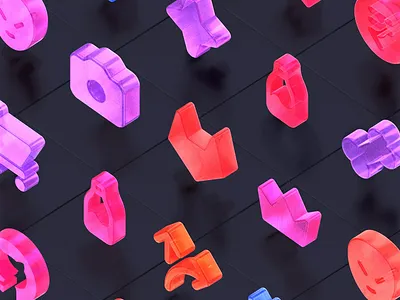 Icons 3d animation b3d blender eevee icons