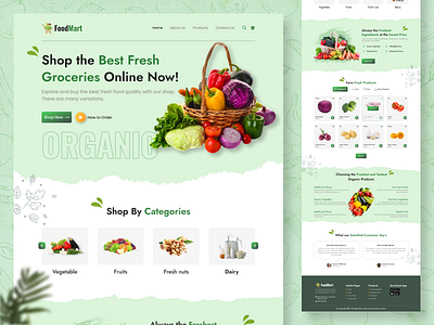 E-commerce Grocery Store design ecommerce web grocery grocery web landingpage online store shopify ui ui design uidesign uiux ux web design webdesign website woocommerce