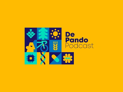 The Pando Podcast Visual Identity branding cajva holland iconography illustrations logo netherlands pando pando podcast podcast podcast brand podcast branding podcast visual identity the pando network visual identity