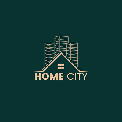 Home City Logo(Unused) adobe illustrator logo design logo folio logotype real estate logo