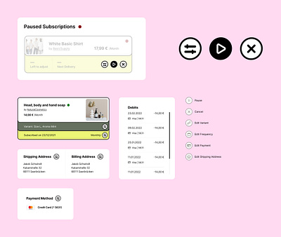 Subscription Platform App Webapp UX/UI Design app green jugendlich modern neon orange pink subscription platform ui ui design ux ux design