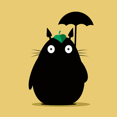 Totoro cartoon character illustration totoro vector