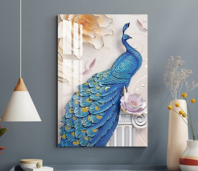 Celebrate Nature's Brilliance with Captivating Peacock Artwork peacock painting