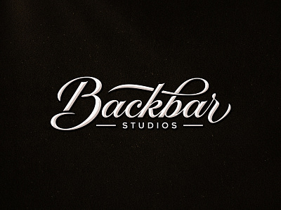 Backbar Studios branding custom graphic design hand drawn hand lettering lettering logotype studio typography