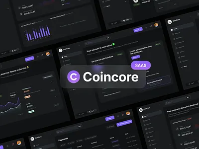 Coincore- Fintech SAAS Tool finance saas fintech saas product design saas saas product saas product design saas tool saas tool design saas ui design
