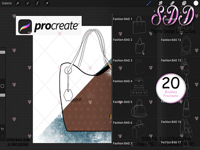 Procreate Bruhes Fashion bag bruhes fashuion bag bruhes procreate