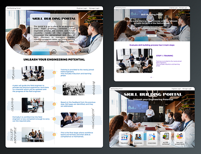 Skill Building Portal - Home Page design figma illustration interaction design product design typography ui ui design ux ux design web design website portal