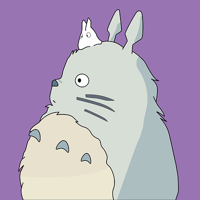 Totoro Illustration adobe adobe illustration ai graphic design illustration