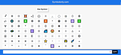 Star Symbol cool symbols copy and paste symbols star star copy and paste star emoji star symbol stars symbol symbols textsymbols