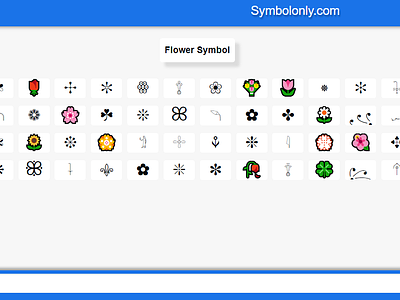 Flower Symbol cool symbols copy and paste symbols flower flower copy and paste flower emoji flower symbol flowers symbol symbols textsymbols