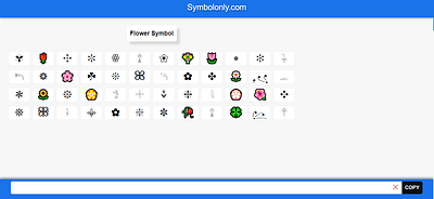 Flower Symbol cool symbols copy and paste symbols flower flower copy and paste flower emoji flower symbol flowers symbol symbols textsymbols