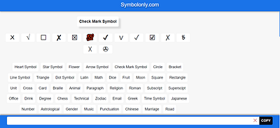 Check Mark Symbol check mark check mark copy and paste check mark emoji check mark symbol check symbol cool symbols copy and paste symbols symbol symbols textsymbols tick