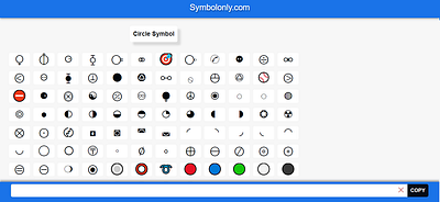 Circle Symbol circle circle copy and paste circle emoji circle symbol circles cool symbols copy and paste symbols symbol symbols textsymbols