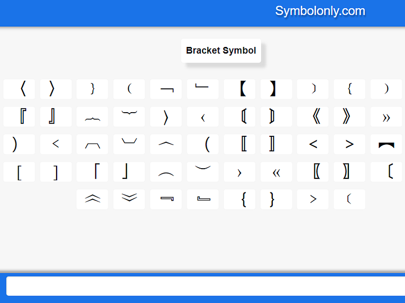 Bracket Symbol designs, themes, templates and downloadable graphic ...