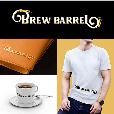 Brew Barrel Brand branding brew barrel brew barrel banding brew barrel logo brewbarrel graphic design logo