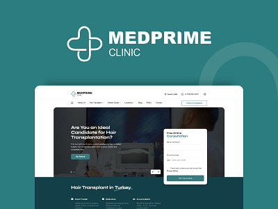 MedPrime Clinic | WordPress Custom Theme clinic hair transplant medical mobile design ui design web design wordpress wordpress theme