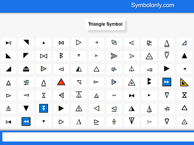 Triangle Symbol cool symbols copy and paste symbols symbol symbols textsymbols triangle triangle copy and paste triangle emoji triangle symbol triangles