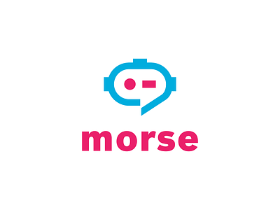 MORSE app bot branding chat design graphicdesign icon logo logo for sale logodesign logomark logotype morse morse code robot unused