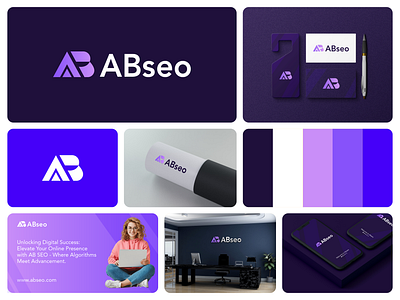 ABseo - SEO Agency Logo branding design graphic design logo minimal vector