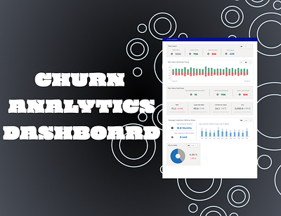 Churn Analytics Dashboard analytics churn dashboard design figma graphic design interaction design mockups product design prototype ui ux web design wireframes