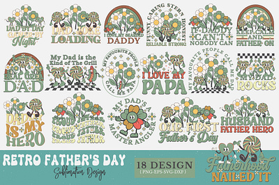 Retro Father's Day Sublimation Design dad sublimation retro dad digital download