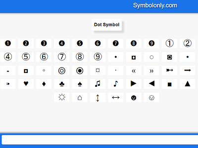 Dot Symbol bullet point cool symbols copy and paste symbols dot dot copy and paste dot emoji dot symbol symbol symbols textsymbols