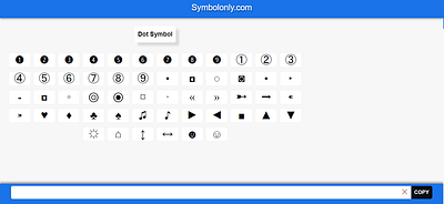 Dot Symbol bullet point cool symbols copy and paste symbols dot dot copy and paste dot emoji dot symbol symbol symbols textsymbols