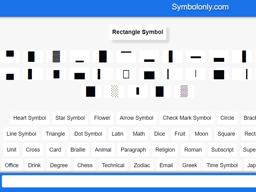 Rectangle Symbol by James Gunn on Dribbble