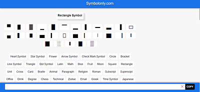 Rectangle Symbol cool symbols copy and paste symbols rectangle rectangle copy and paste rectangle emoji rectangle symbol rectangles symbol symbols textsymbols