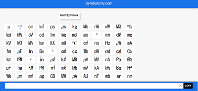 Unit Symbols cool symbols copy and paste symbols symbol symbols textsymbols unit unit emoji unit symbols units