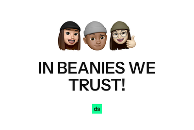 In beanies we trust! design graphic design minimal ui